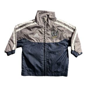 Milwaukee Brewers Infant Adidas Windbreaker Jacket